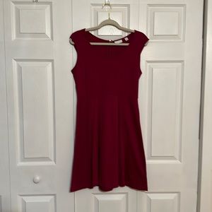 Burgundy dress